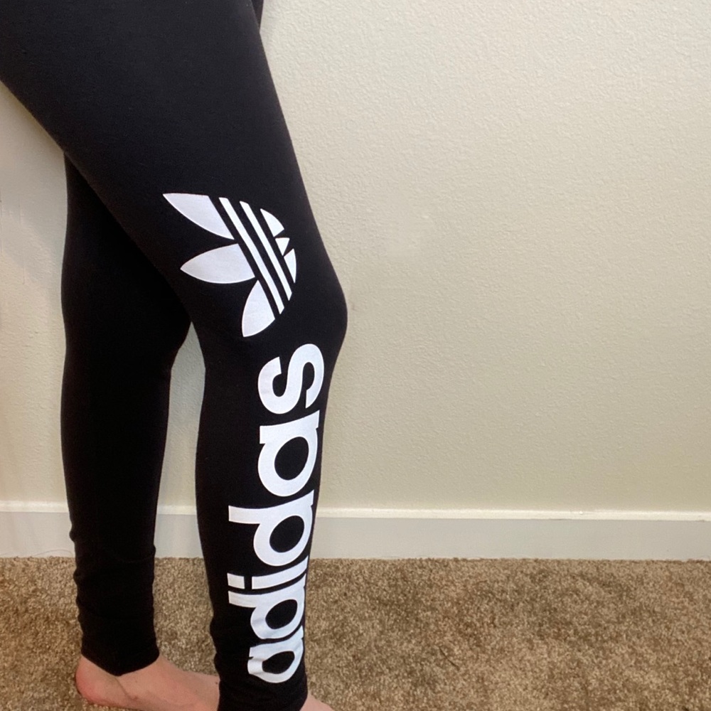 Adidas Linear Logo Black Leggings - Gem